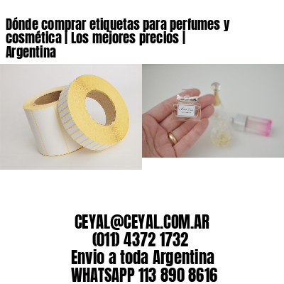 Dónde comprar etiquetas para perfumes y cosmética | Los mejores precios | Argentina