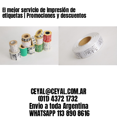 El mejor servicio de impresión de etiquetas | Promociones y descuentos