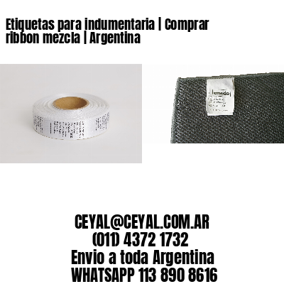 Etiquetas para indumentaria | Comprar ribbon mezcla | Argentina