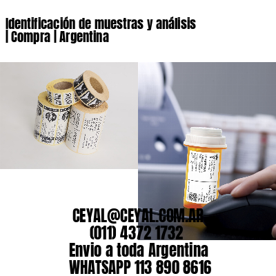 Identificación de muestras y análisis | Compra | Argentina