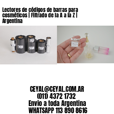 Lectores de códigos de barras para cosméticos | Filtrado de la A a la Z | Argentina