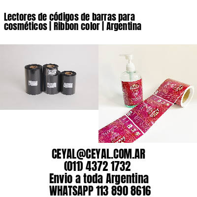 Lectores de códigos de barras para cosméticos | Ribbon color | Argentina