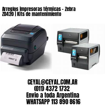 Arreglos impresoras térmicas – Zebra ZD420 | Kits de mantenimiento