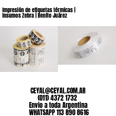 Impresión de etiquetas térmicas | Insumos Zebra | Benito Juárez