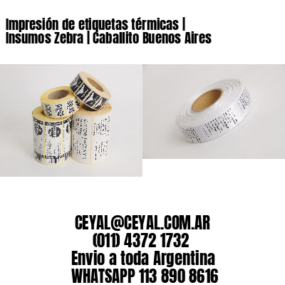Impresión de etiquetas térmicas | Insumos Zebra | Caballito Buenos Aires