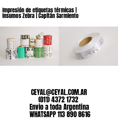Impresión de etiquetas térmicas | Insumos Zebra | Capitán Sarmiento