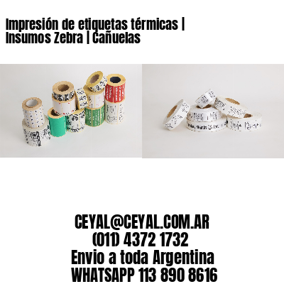 Impresión de etiquetas térmicas | Insumos Zebra | Cañuelas