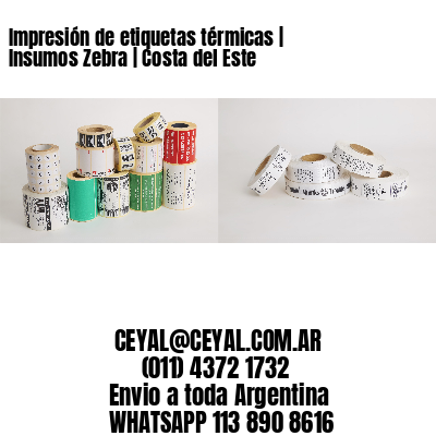 Impresión de etiquetas térmicas | Insumos Zebra | Costa del Este
