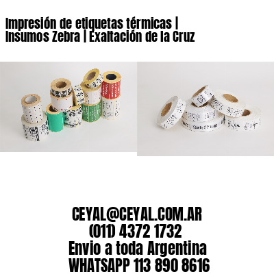 Impresión de etiquetas térmicas | Insumos Zebra | Exaltación de la Cruz