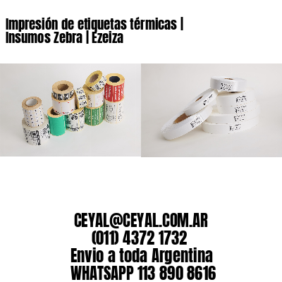 Impresión de etiquetas térmicas | Insumos Zebra | Ezeiza
