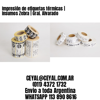 Impresión de etiquetas térmicas | Insumos Zebra | Gral. Alvarado