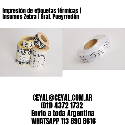 Impresión de etiquetas térmicas | Insumos Zebra | Gral. Pueyrredón