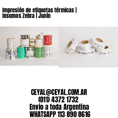 Impresión de etiquetas térmicas | Insumos Zebra | Junín