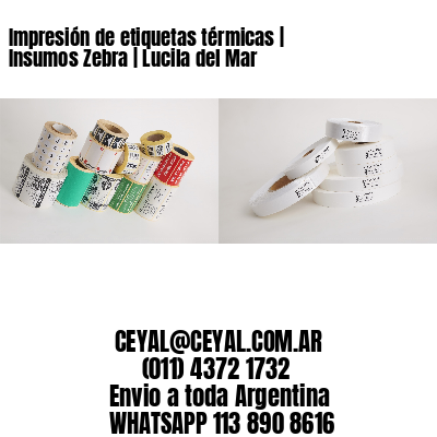 Impresión de etiquetas térmicas | Insumos Zebra | Lucila del Mar