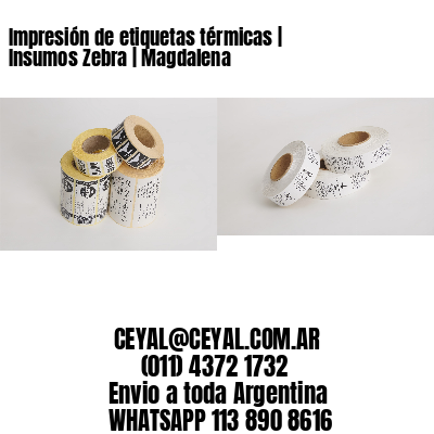 Impresión de etiquetas térmicas | Insumos Zebra | Magdalena