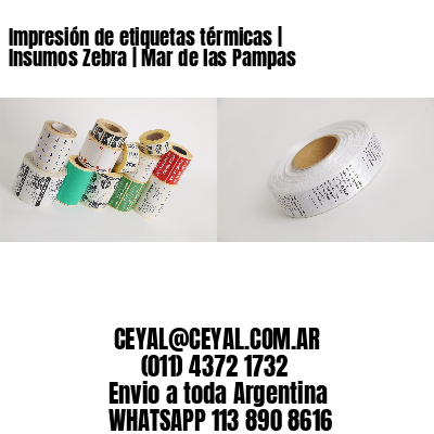 Impresión de etiquetas térmicas | Insumos Zebra | Mar de las Pampas