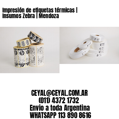 Impresión de etiquetas térmicas | Insumos Zebra | Mendoza