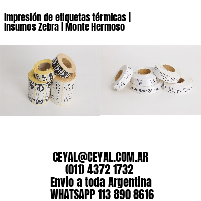 Impresión de etiquetas térmicas | Insumos Zebra | Monte Hermoso