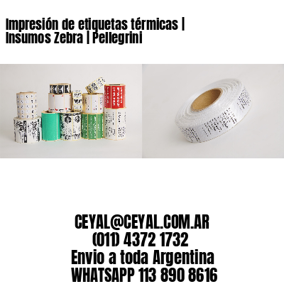 Impresión de etiquetas térmicas | Insumos Zebra | Pellegrini