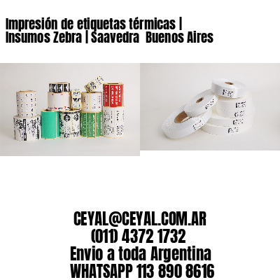 Impresión de etiquetas térmicas | Insumos Zebra | Saavedra  Buenos Aires