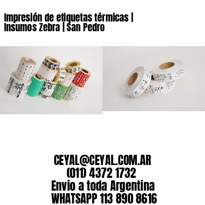 Impresión de etiquetas térmicas | Insumos Zebra | San Pedro