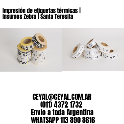 Impresión de etiquetas térmicas | Insumos Zebra | Santa Teresita