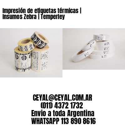 Impresión de etiquetas térmicas | Insumos Zebra | Temperley