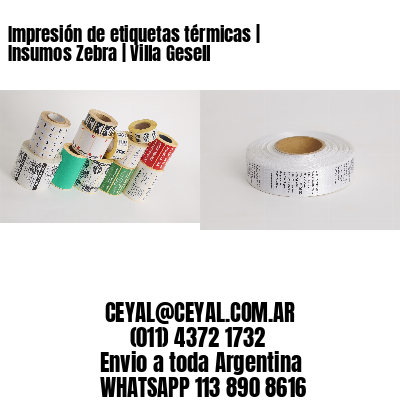 Impresión de etiquetas térmicas | Insumos Zebra | Villa Gesell