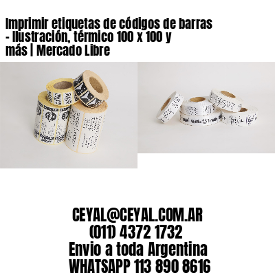 Imprimir etiquetas de códigos de barras – Ilustración, térmico 100 x 100 y más | Mercado Libre