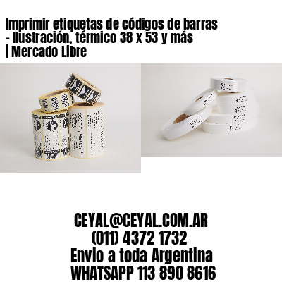 Imprimir etiquetas de códigos de barras – Ilustración, térmico 38 x 53 y más | Mercado Libre