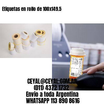 Etiquetas en rollo de 100×149.5