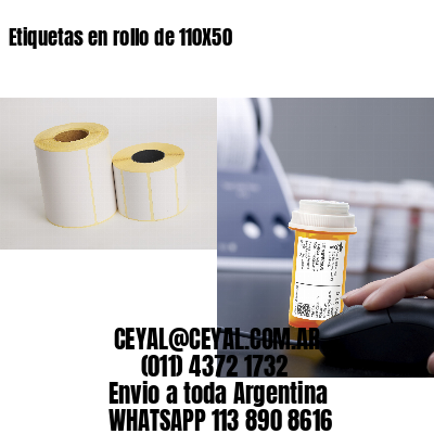 Etiquetas en rollo de 110X50