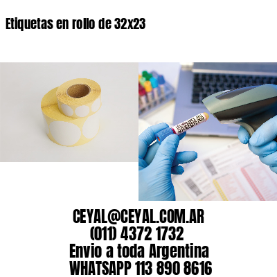 Etiquetas en rollo de 32×23