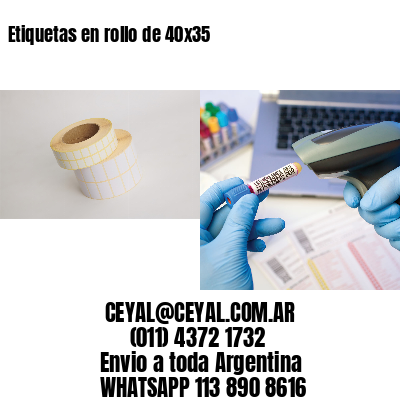 Etiquetas en rollo de 40×35