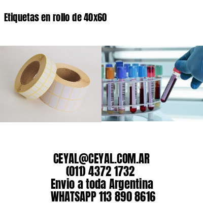 Etiquetas en rollo de 40×60