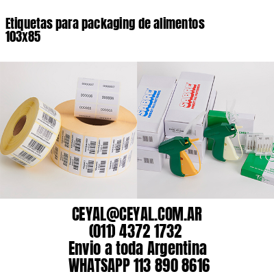 Etiquetas para packaging de alimentos 103×85