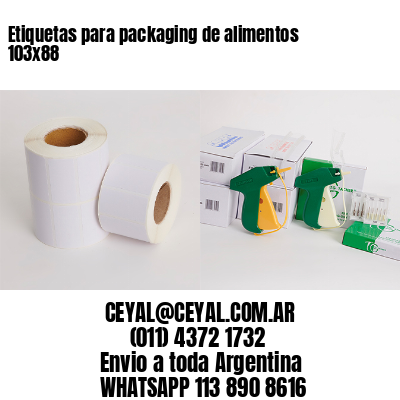 Etiquetas para packaging de alimentos 103×88