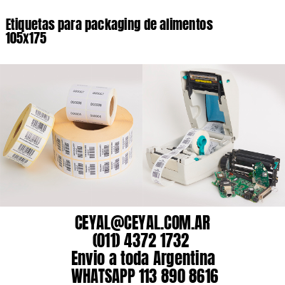 Etiquetas para packaging de alimentos 105×175