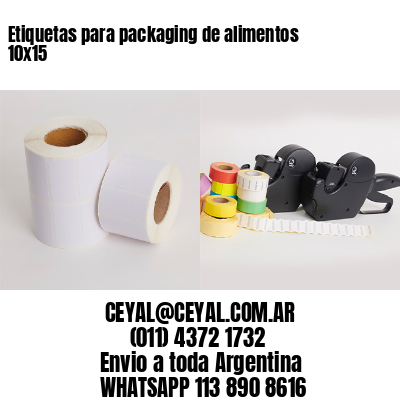 Etiquetas para packaging de alimentos 10×15