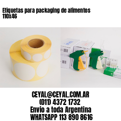 Etiquetas para packaging de alimentos 110×46