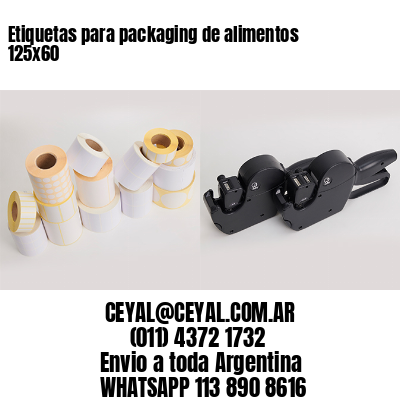Etiquetas para packaging de alimentos 125×60