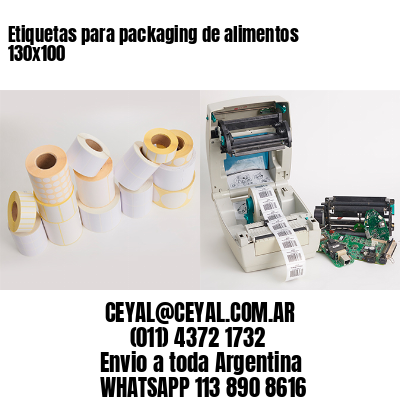 Etiquetas para packaging de alimentos 130×100