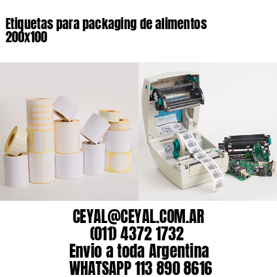 Etiquetas para packaging de alimentos 200×100