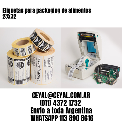 Etiquetas para packaging de alimentos 23×32