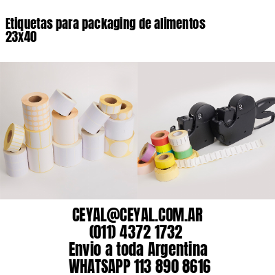 Etiquetas para packaging de alimentos 23×40