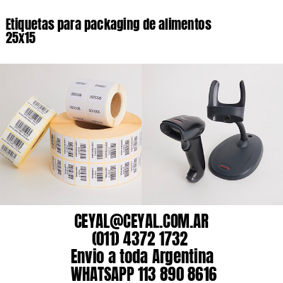 Etiquetas para packaging de alimentos 25×15