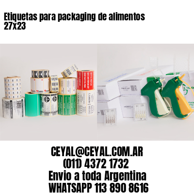 Etiquetas para packaging de alimentos 27×23
