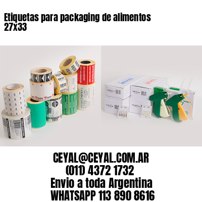 Etiquetas para packaging de alimentos 27×33