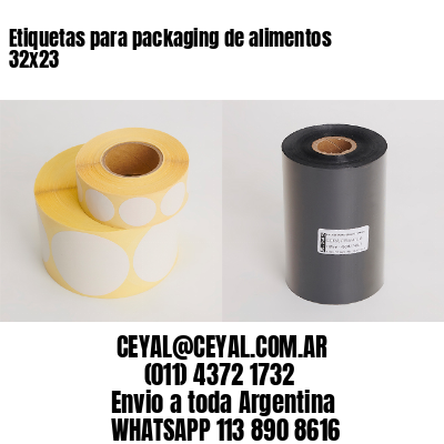 Etiquetas para packaging de alimentos 32×23