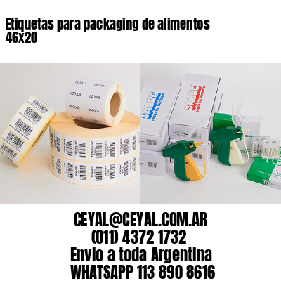 Etiquetas para packaging de alimentos 46×20